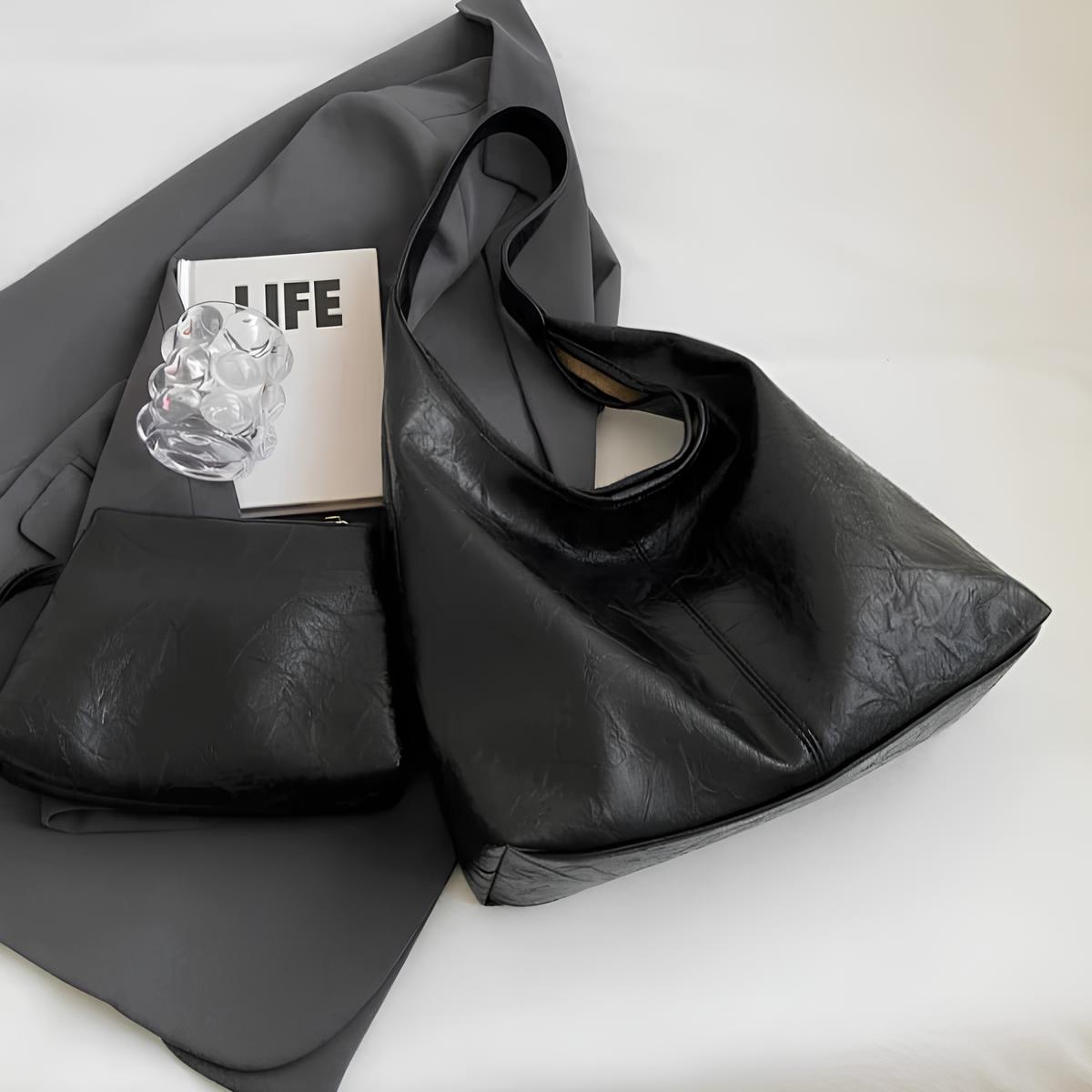 MARION - Grand Sac à Main Fourre-Tout en Cuir Chic