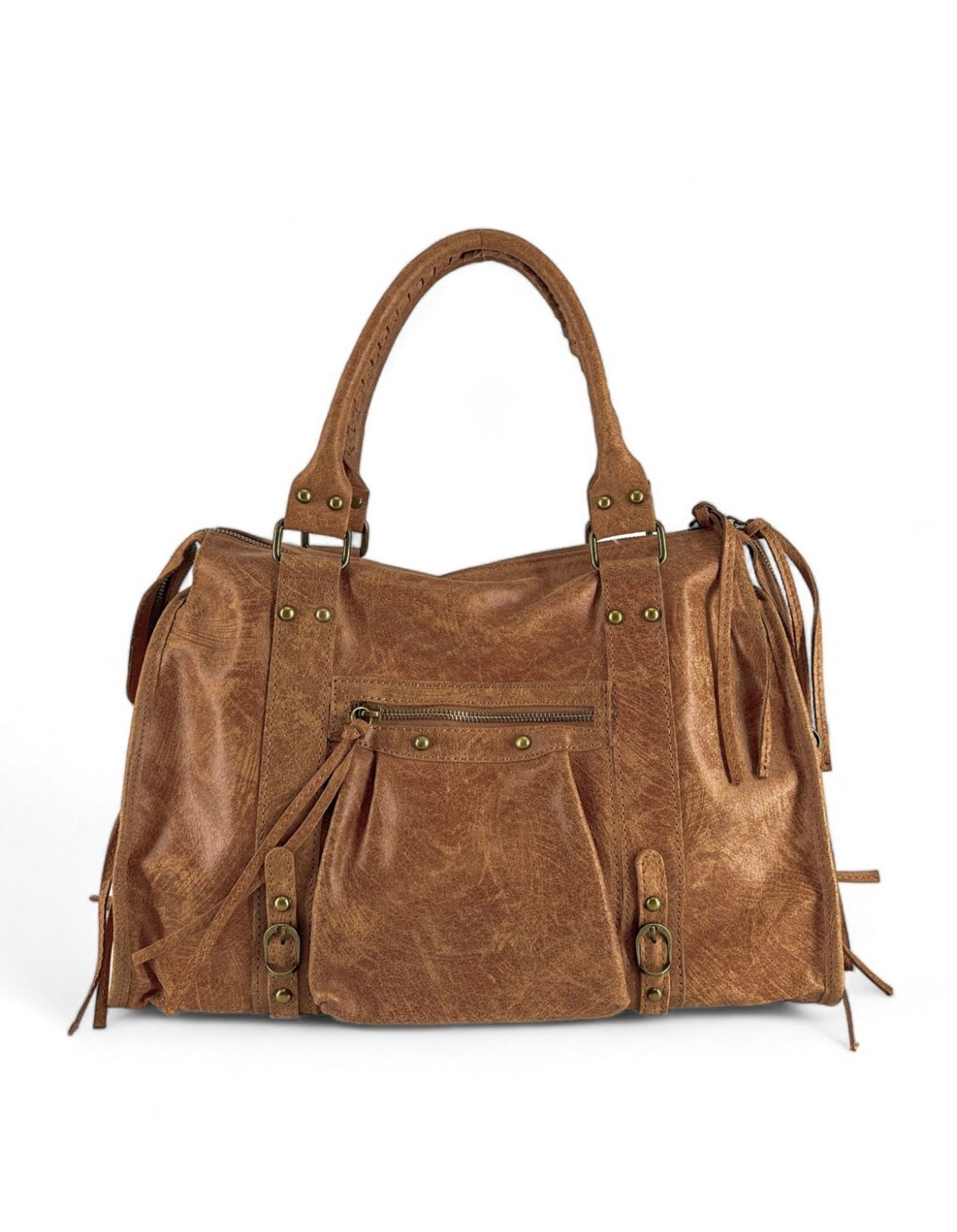 VAIA – Sac à main en cuir brossé italien