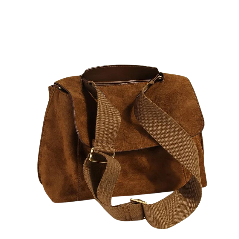 FABIOLA - Sac a Main Bandouliere en Daim