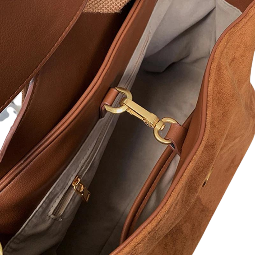 FABIOLA - Sac a Main Bandouliere en Daim