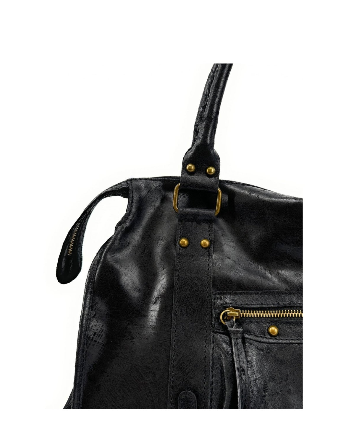 VAIA – Sac à main en cuir brossé italien