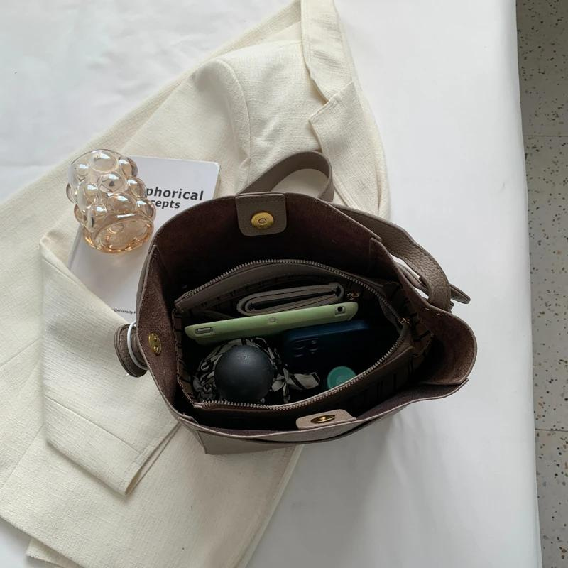 CAMILLE - Grand Sac à Main Bandoulière Cuir Souple Grainé