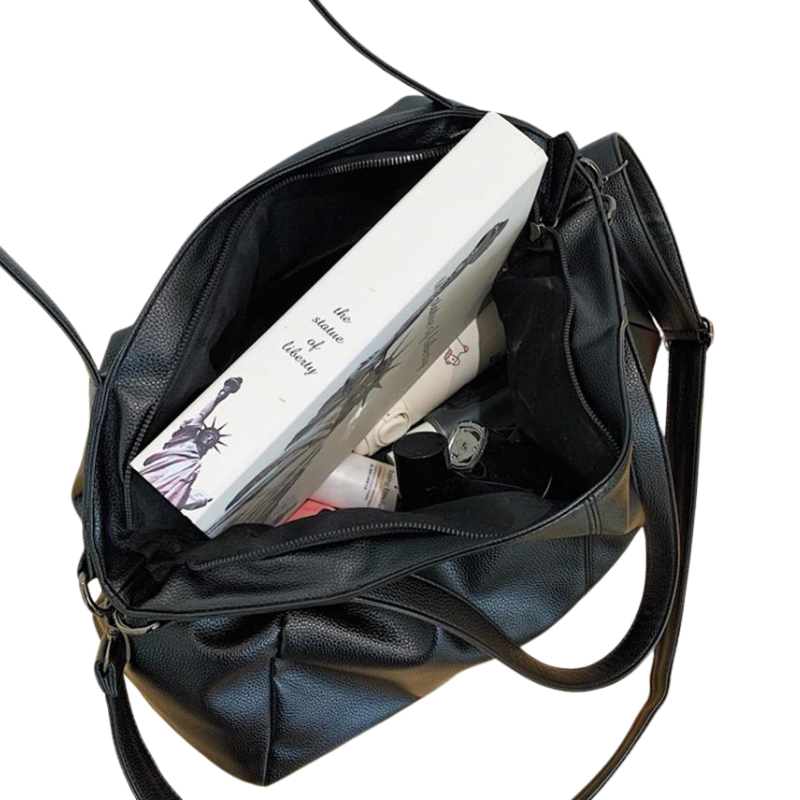 INES - Sac à Main de Cours en Cuir Souple