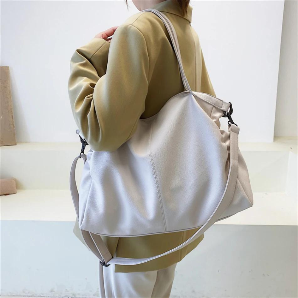 INES - Sac à Main de Cours en Cuir Souple
