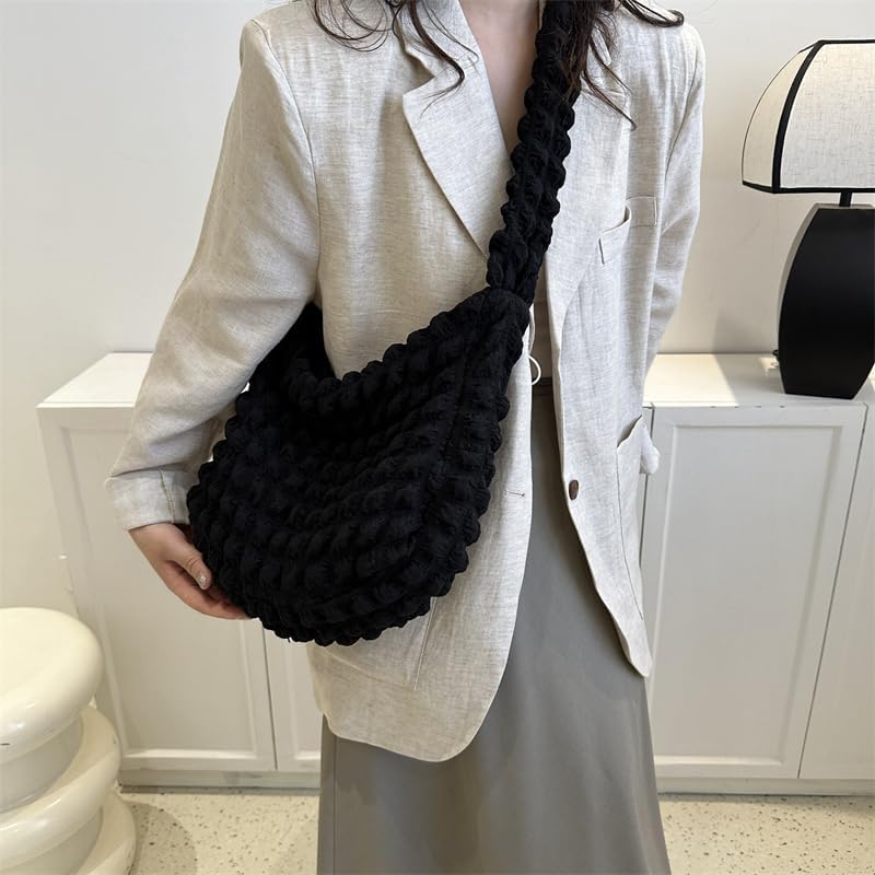 POUF - Sac à Main en Plaid à Bandoulière