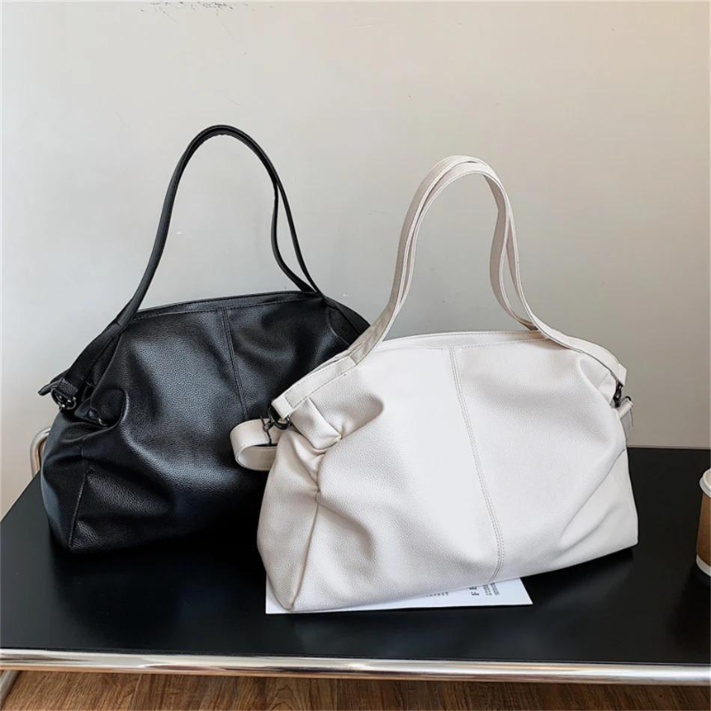 INES - Sac à Main de Cours en Cuir Souple