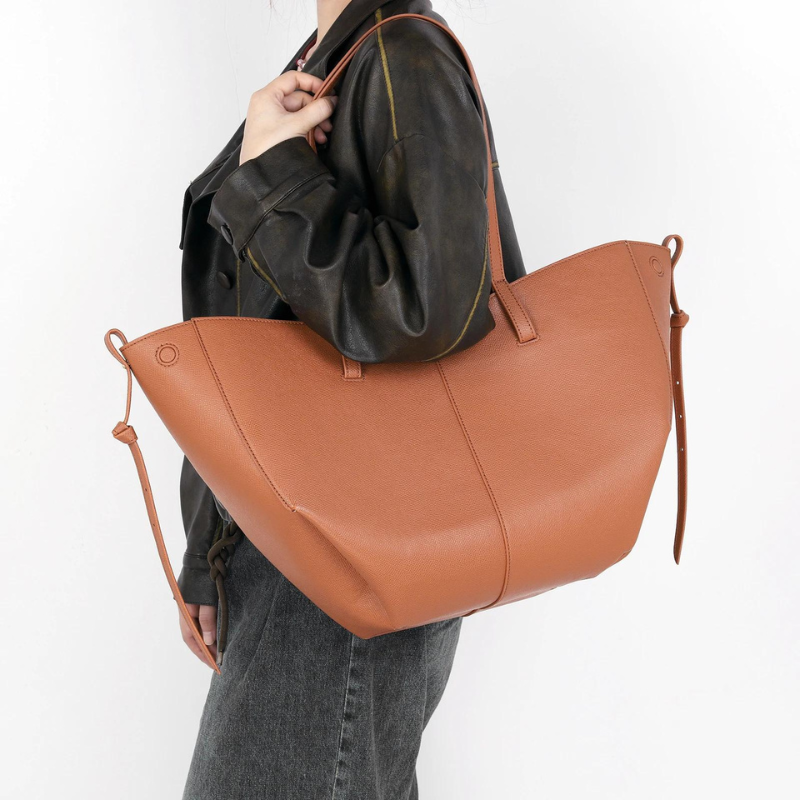 ÉLOISE - Grand Sac à main Cabas Cuir Grainé