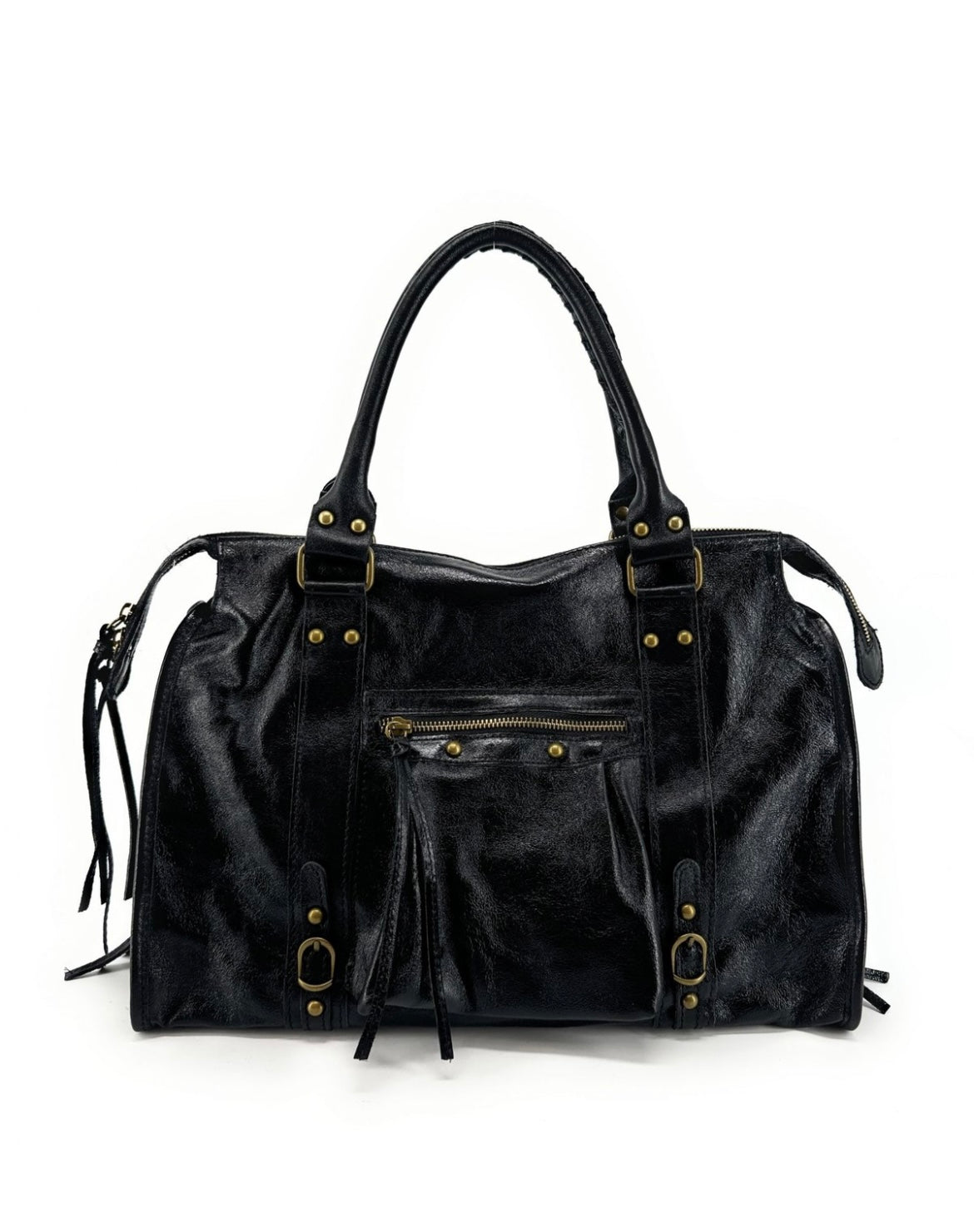 VAIA – Sac à main en cuir brossé italien