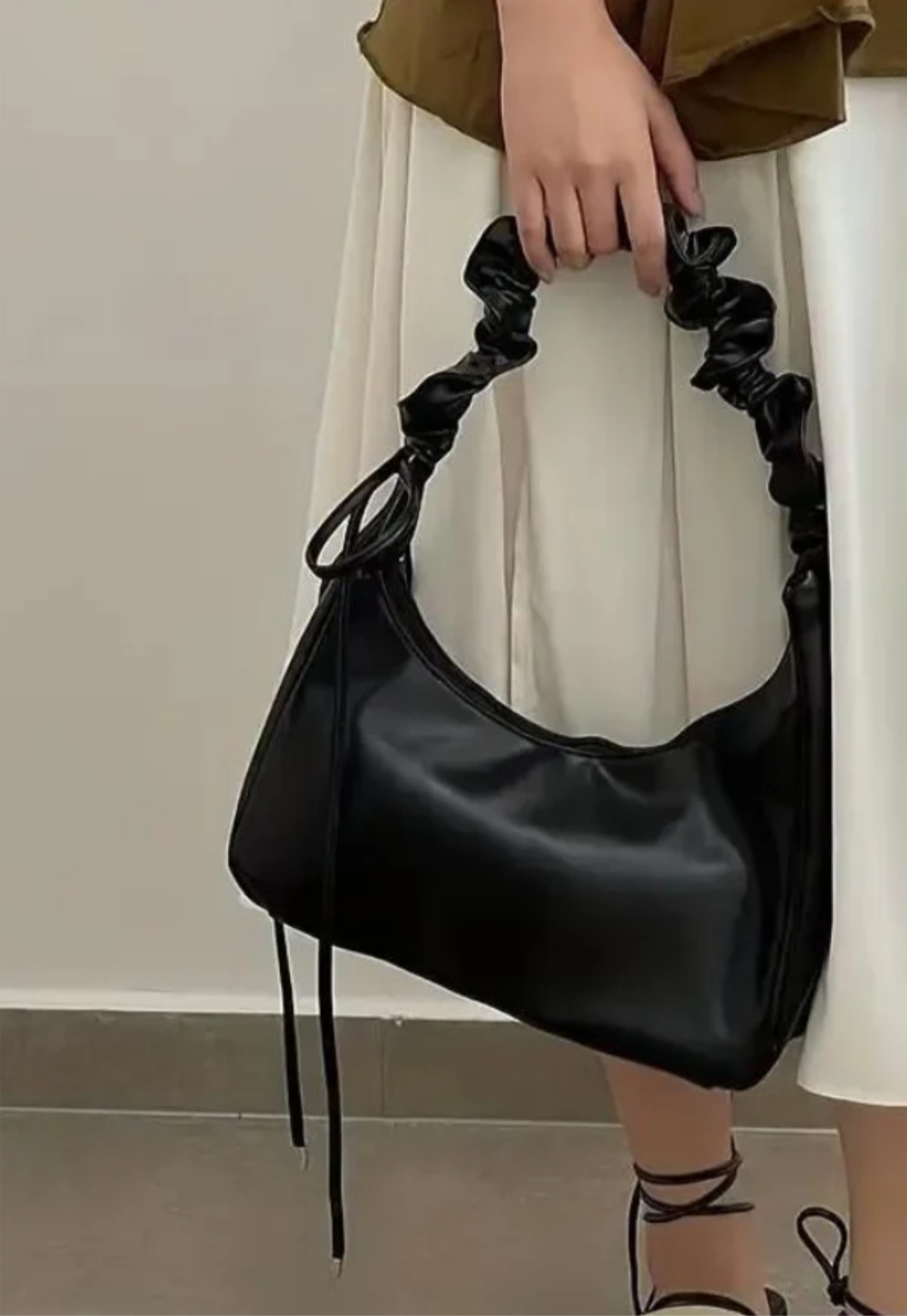 LILOU - Petit Sac à Main Rigide en Bandoulière
