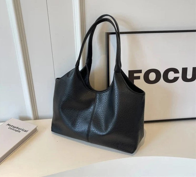 EVA - Grand Sac à Main Vintage en Cuir Solide