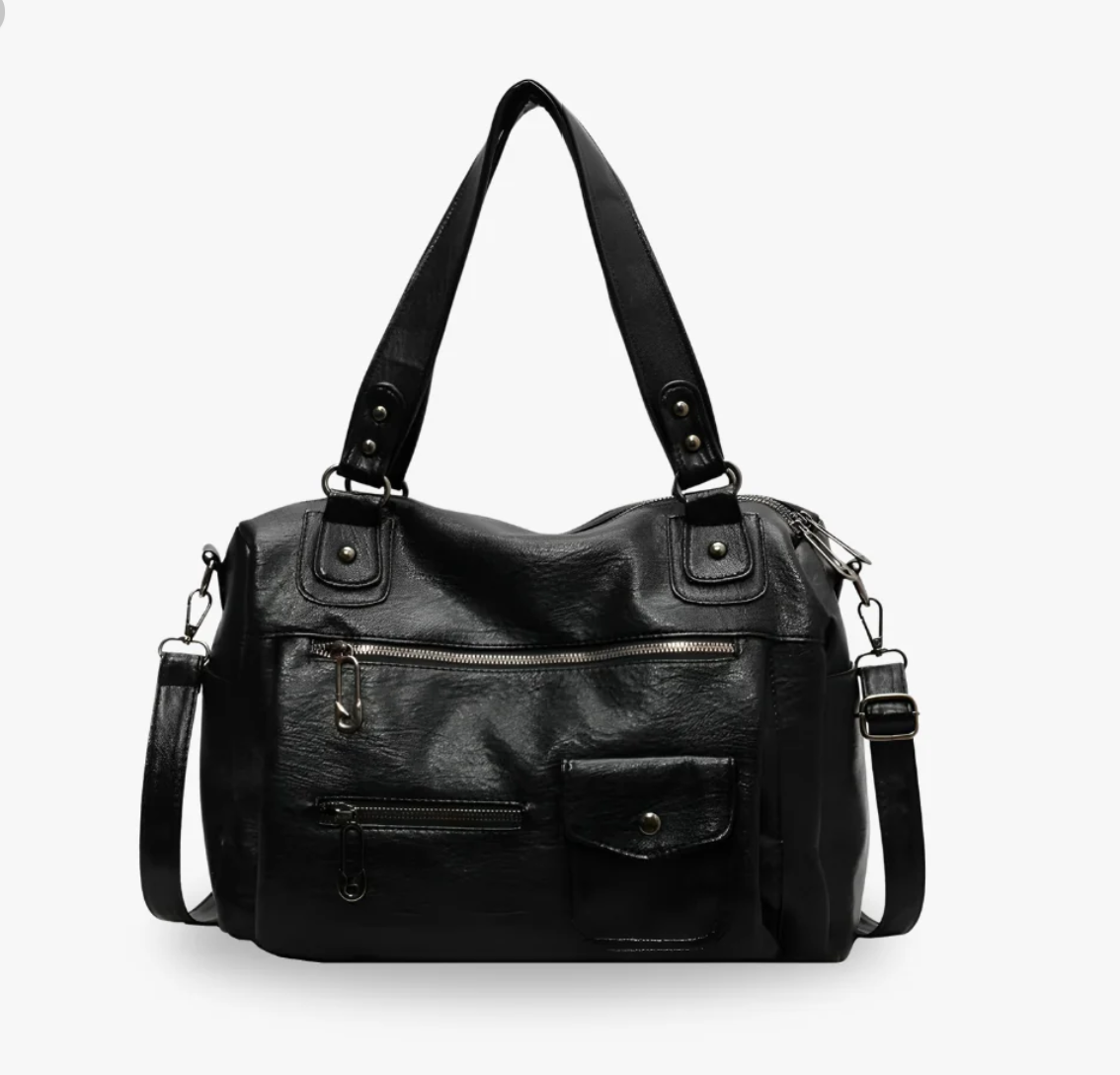 ALBANE - Petit Sac à Main Carré en Toile