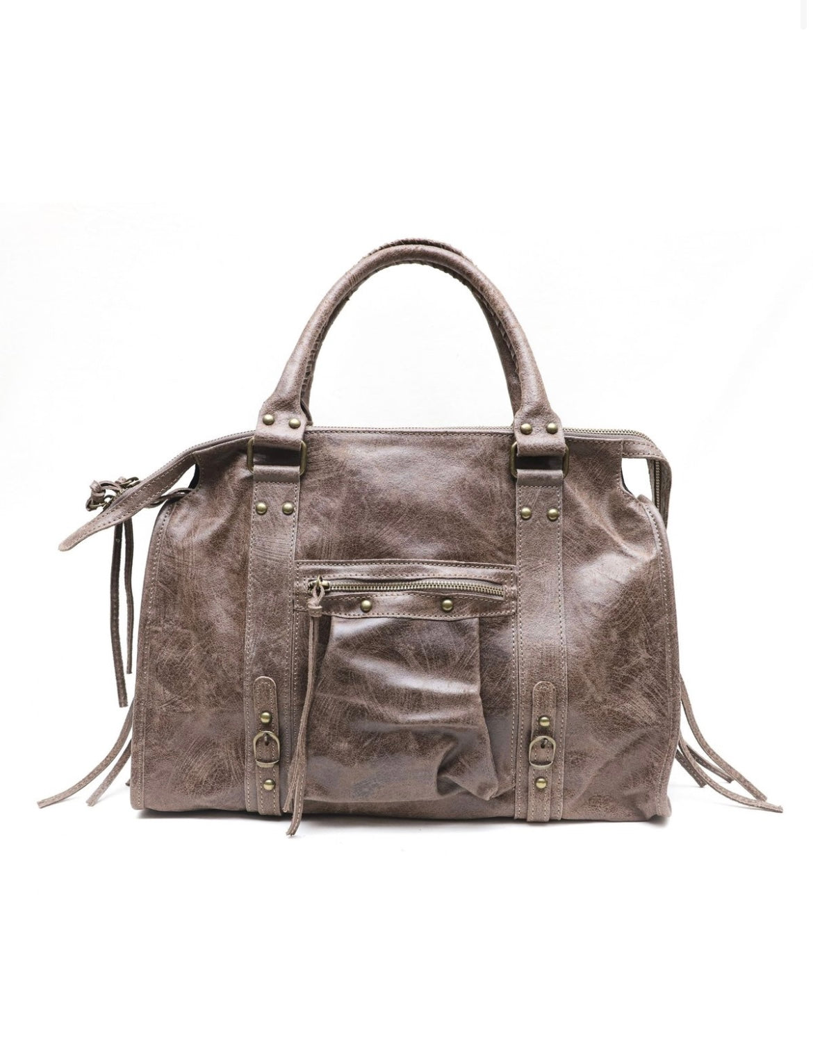 VAIA – Sac à main en cuir brossé italien