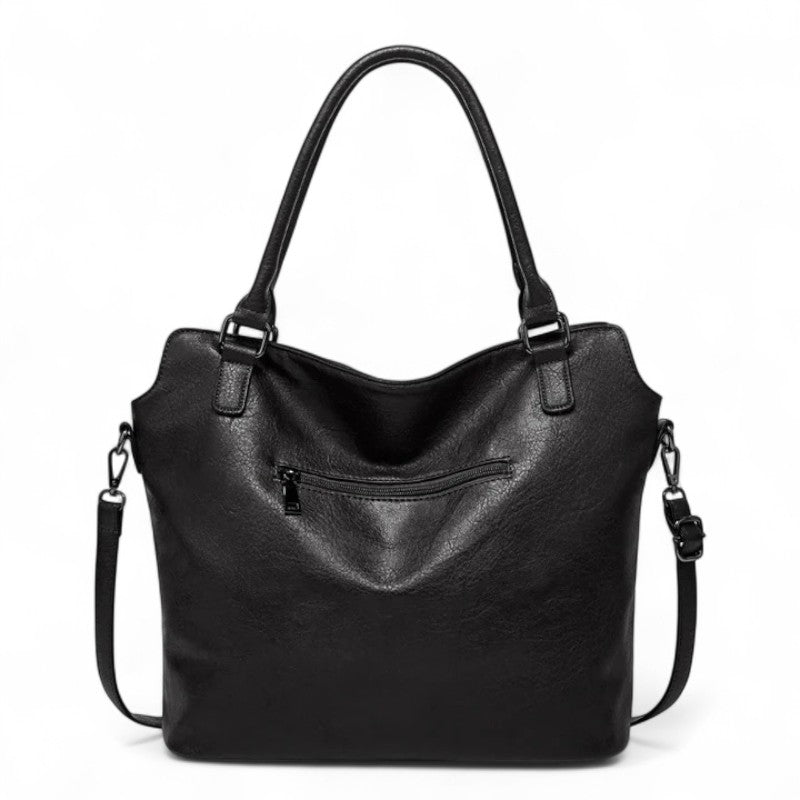 CHIARA - Grand Sac à Main de Cours Multipoches avec Pochette