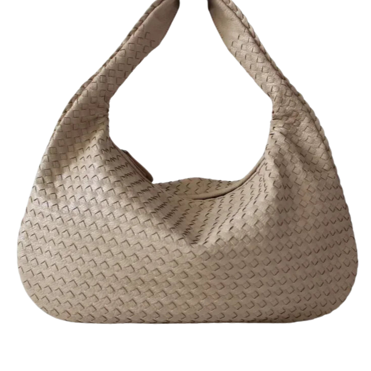 CLARA - Grand Sac à Main Tendance Tissé en Cuir