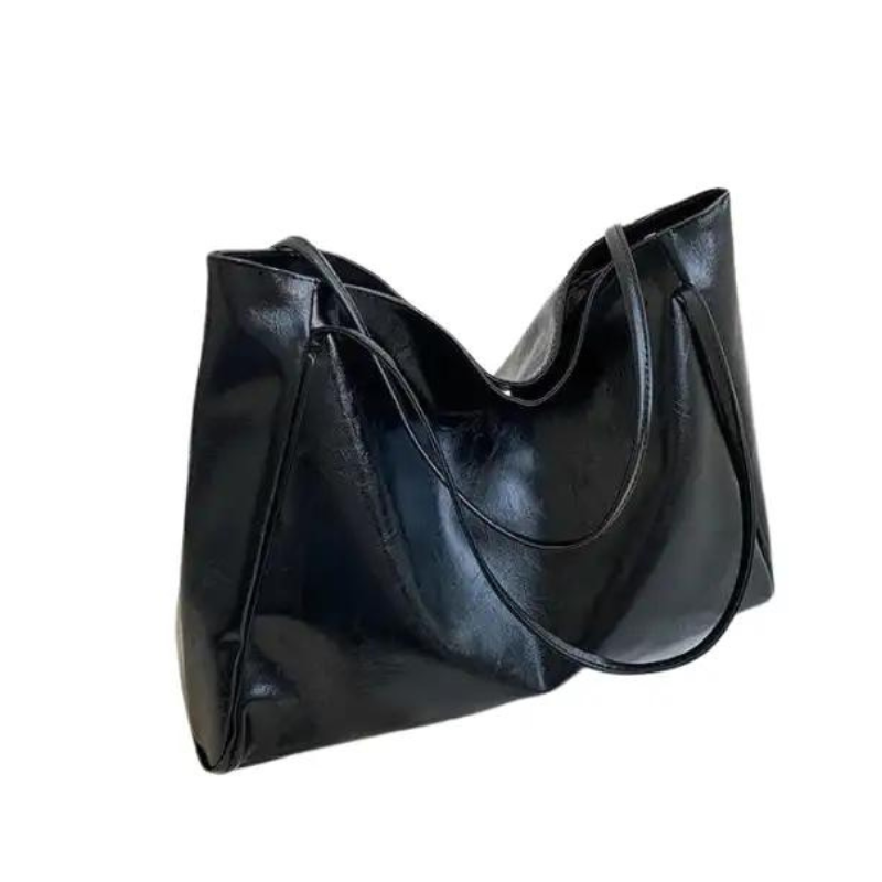 DALIA - Sac a Main Bandouliere en Cuir Tendance Café