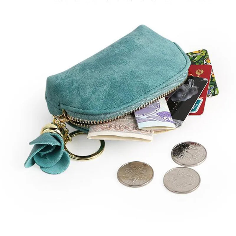 Mini Pochette en Cuir Zippé