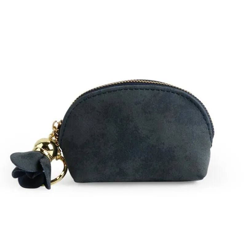 Mini Pochette en Cuir Zippé