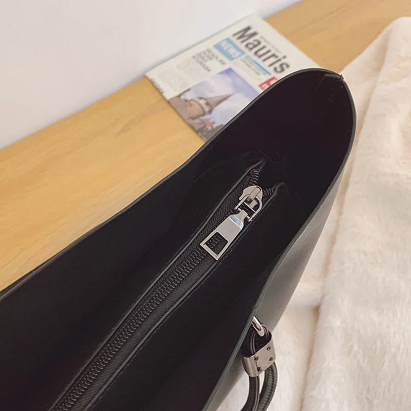 LÉA - Grand Sac à Main Cuir Souple Cabas
