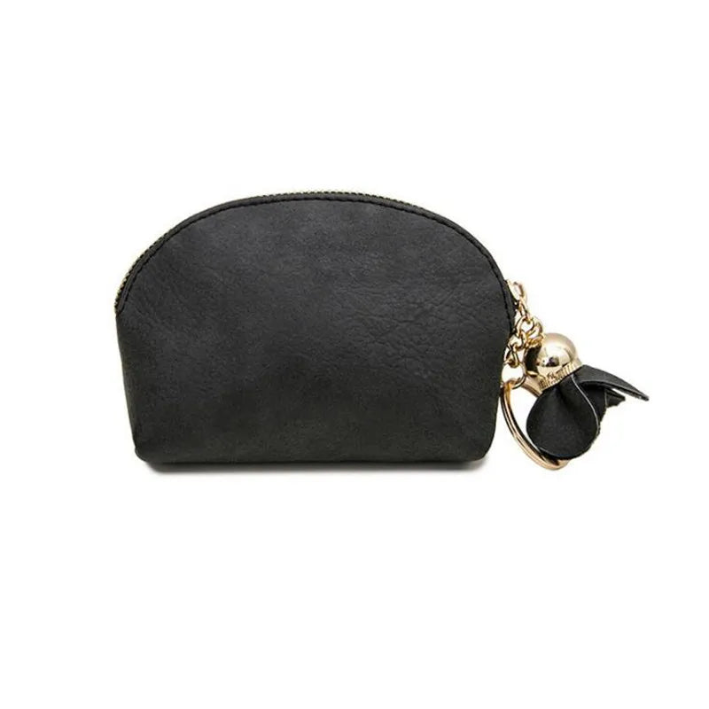 Mini Pochette en Cuir Zippé