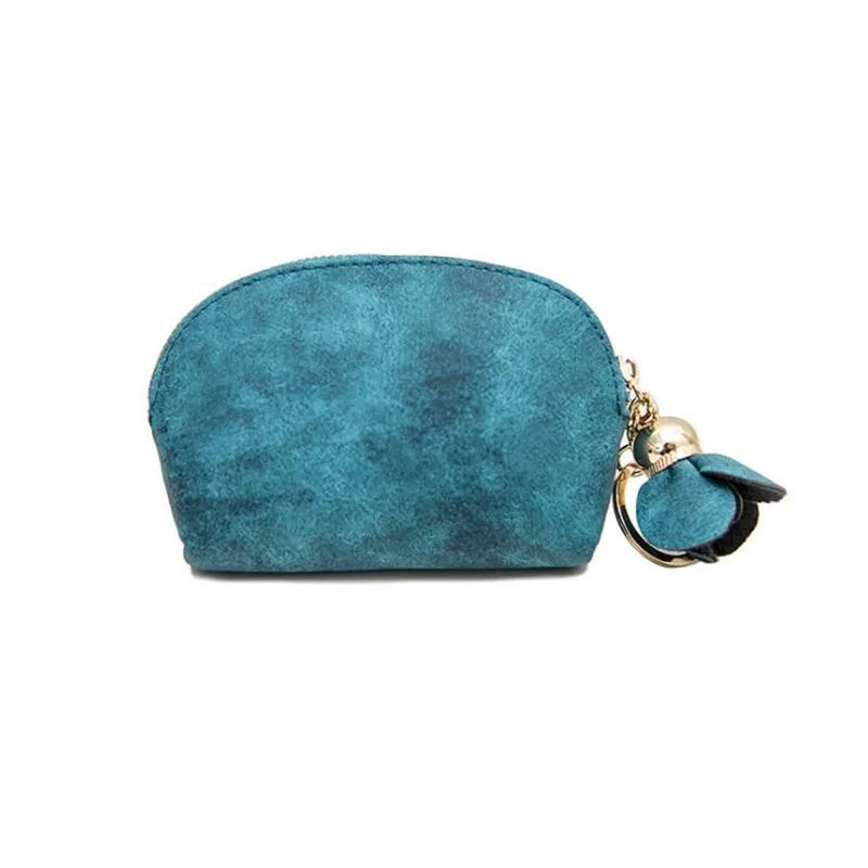 Mini Pochette en Cuir Zippé