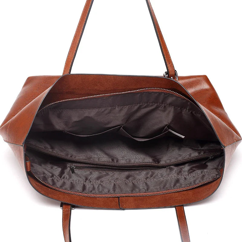 CATARINA - Sac à Main de Cours en Cuir Lisse
