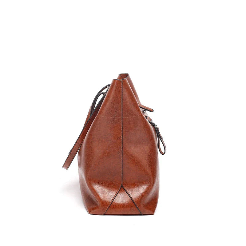 CATARINA - Sac à Main de Cours en Cuir Lisse