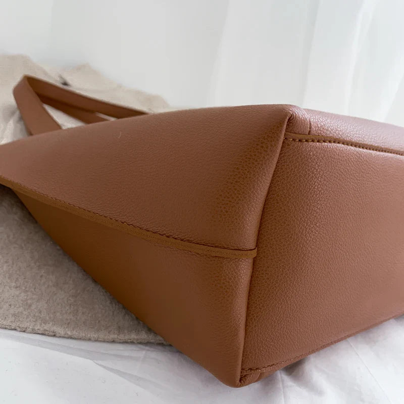 DIANA - Grand Sac à Main de Cours en Cuir Souple