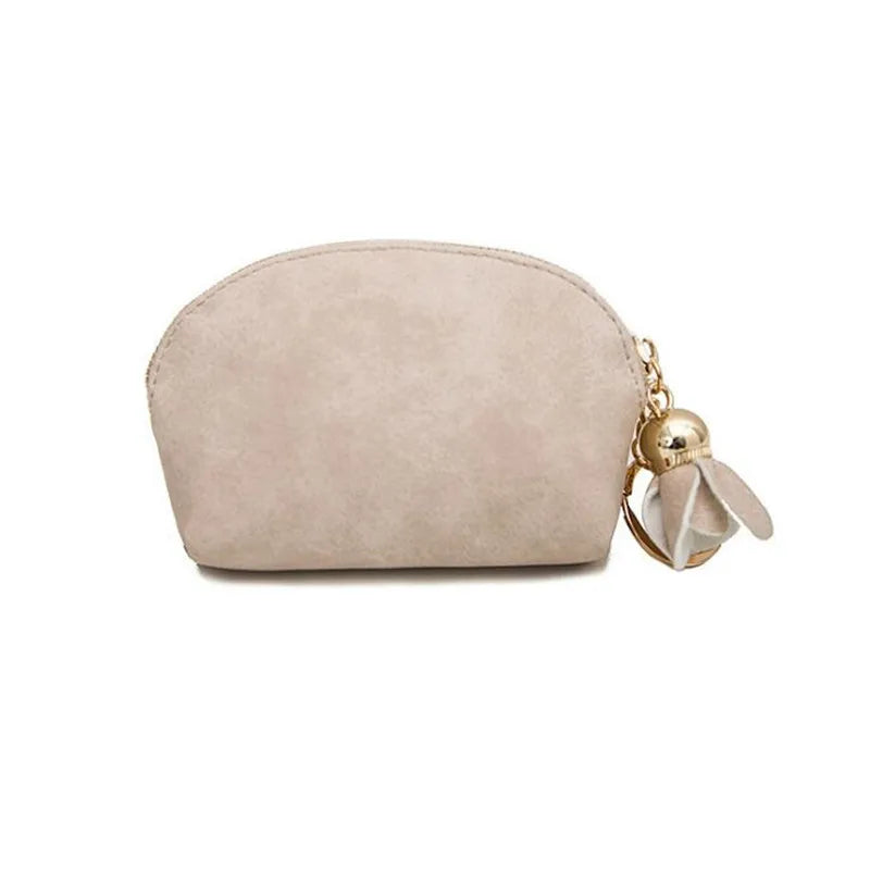 Mini Pochette en Cuir Zippé