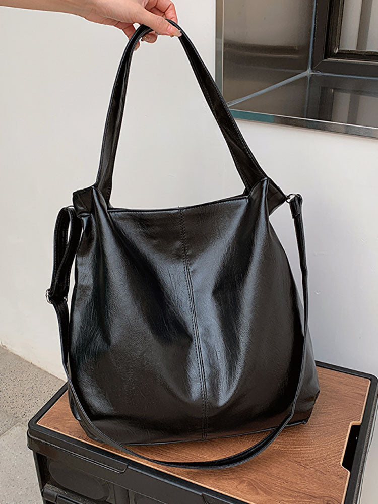 CANDICE - Grand Sac à Main Bandoulière en Cuir souple