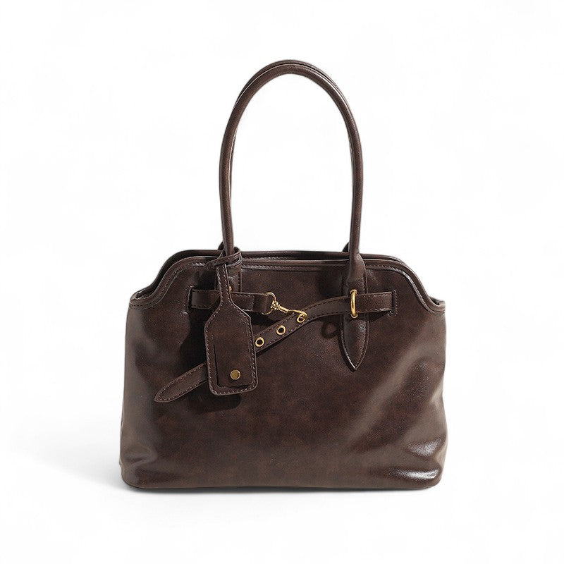MALYA - Grand Sac à Main en Cuir Lisse
