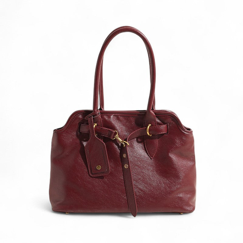 MALYA - Grand Sac à Main en Cuir Lisse