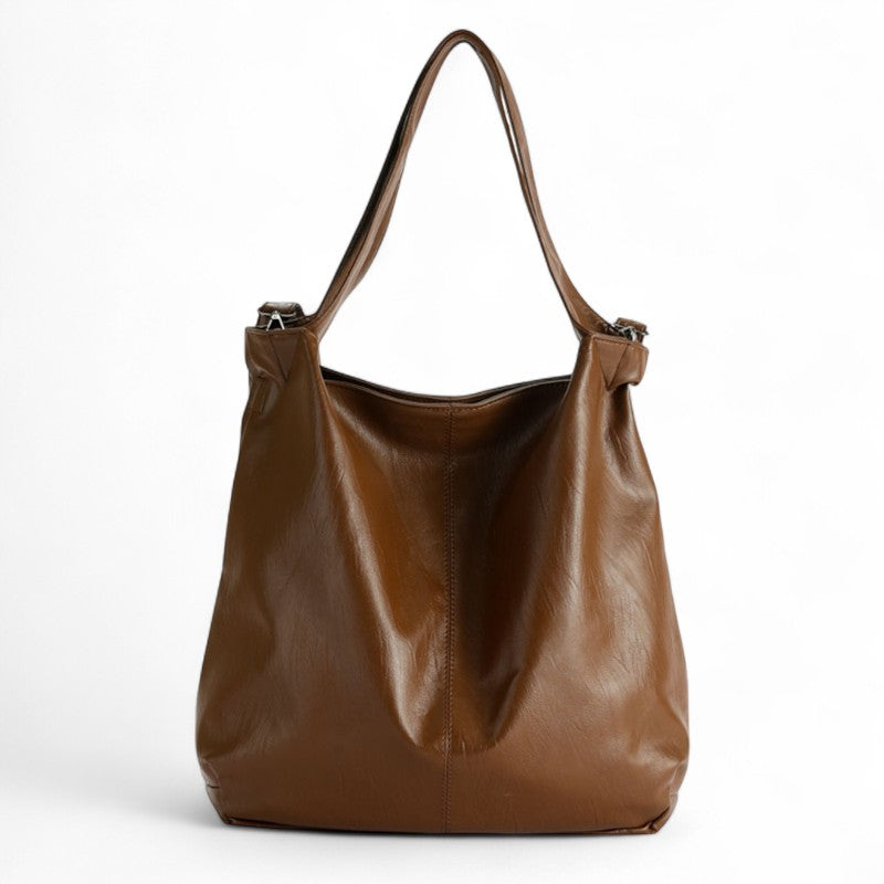 CANDICE - Grand Sac à Main Bandoulière en Cuir souple