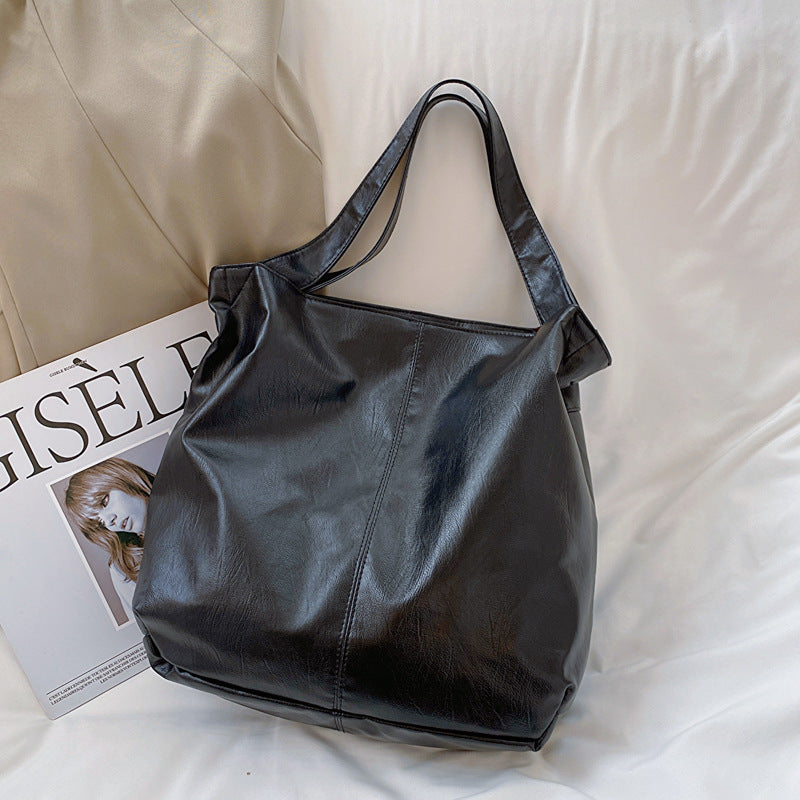 CANDICE - Grand Sac à Main Bandoulière en Cuir souple