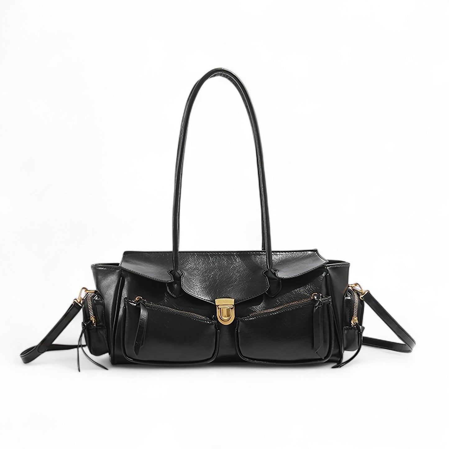 FIOLINE - Sac à Main en Cuir Style Rétro