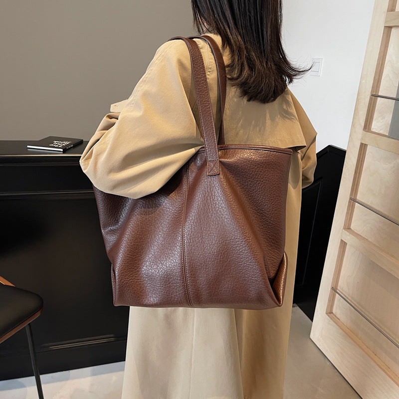 NALA - Grand Sac à Main Tote Bag Tendance en Cuir