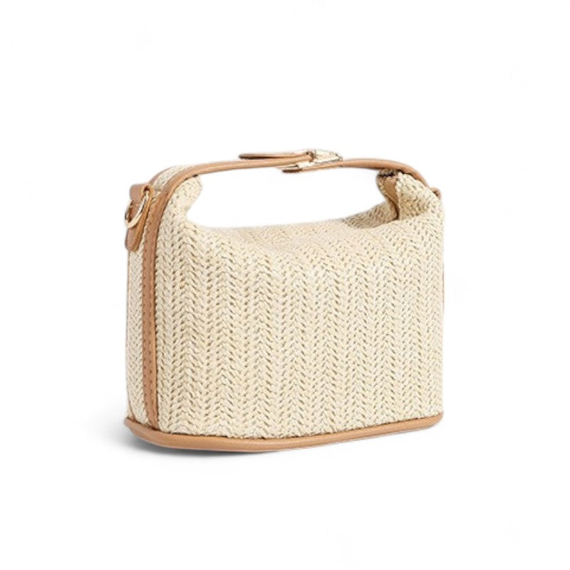 JALI - Petit Sac à Main à Bandoulière en Paille