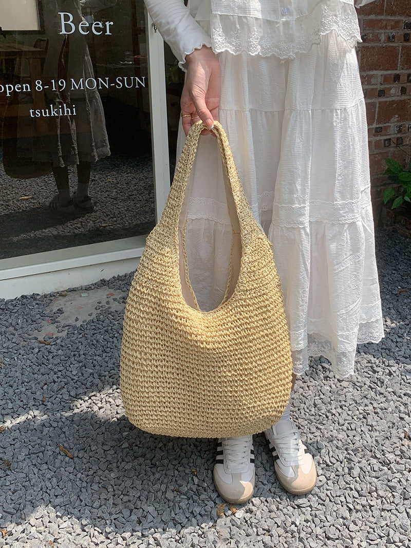 CAMILLE - Sac à Main de Plage Fourre-Tout Tissé