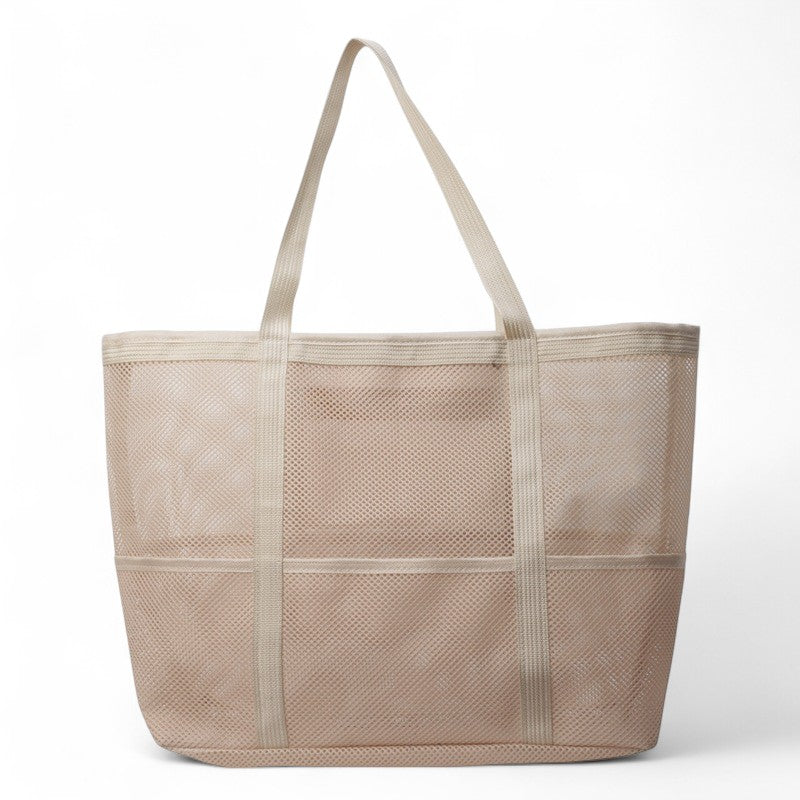 NELLY - Grand Sac à Main de Plage Transparent