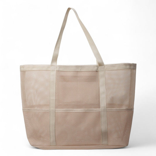 NELLY - Grand Sac à Main de Plage Transparent
