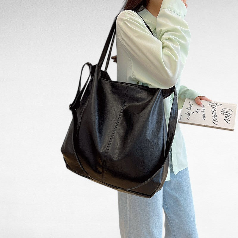 CANDICE - Grand Sac à Main Bandoulière en Cuir souple