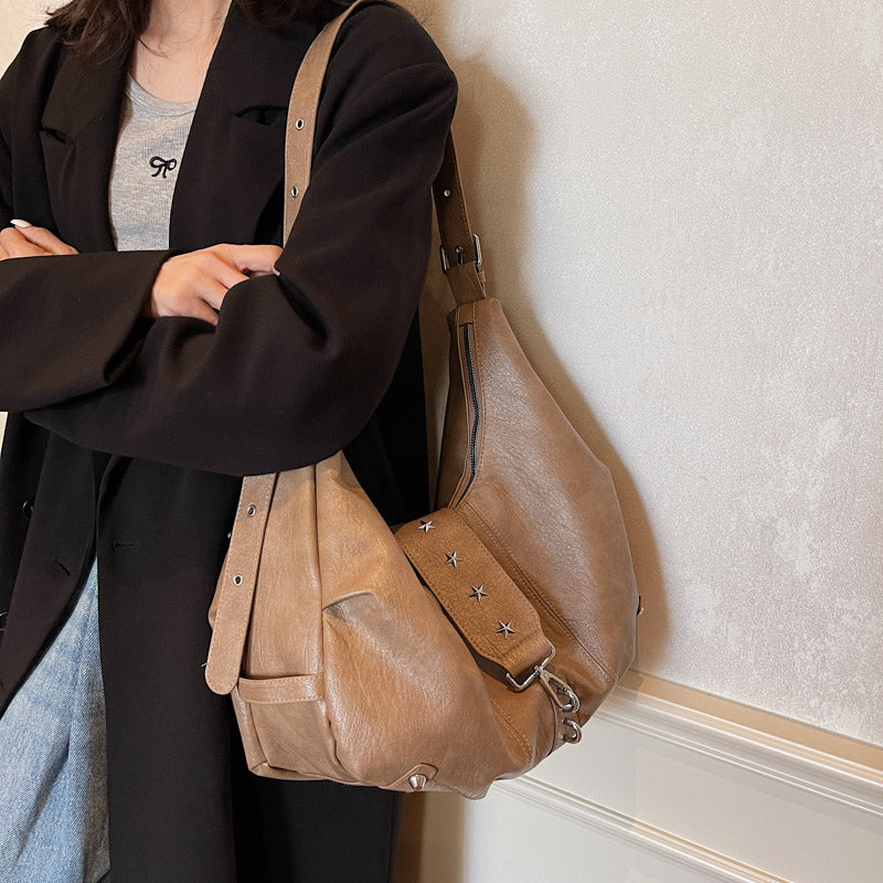 VANDEN - Sac à Main Besace de Cours en Cuir