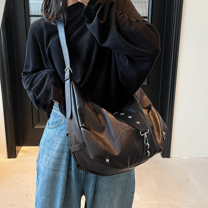 VANDEN - Sac à Main Besace de Cours en Cuir