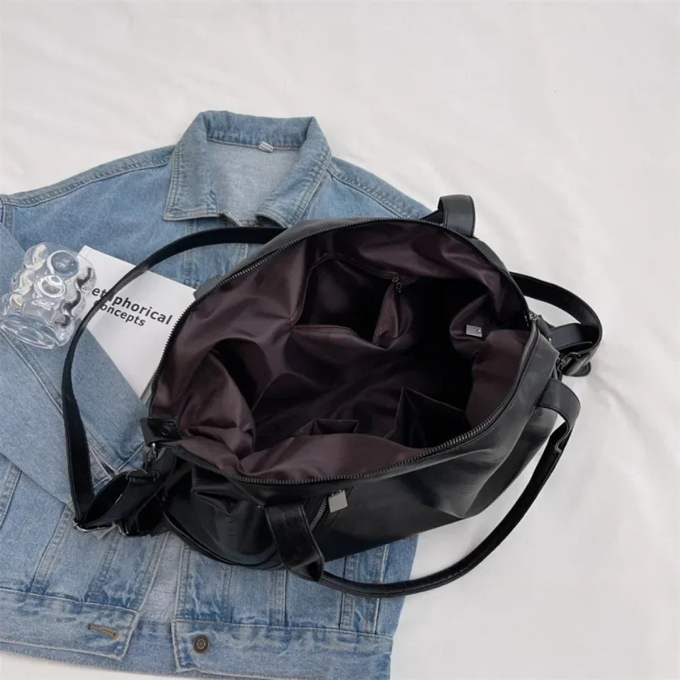 EMMA - Sac à Main de Cours en Cuir Souple Lycée