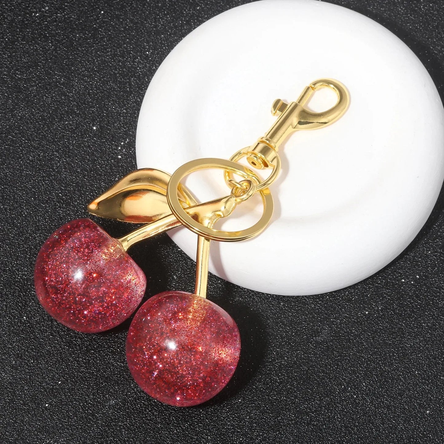 Porte-Clés en Métal style Cerise