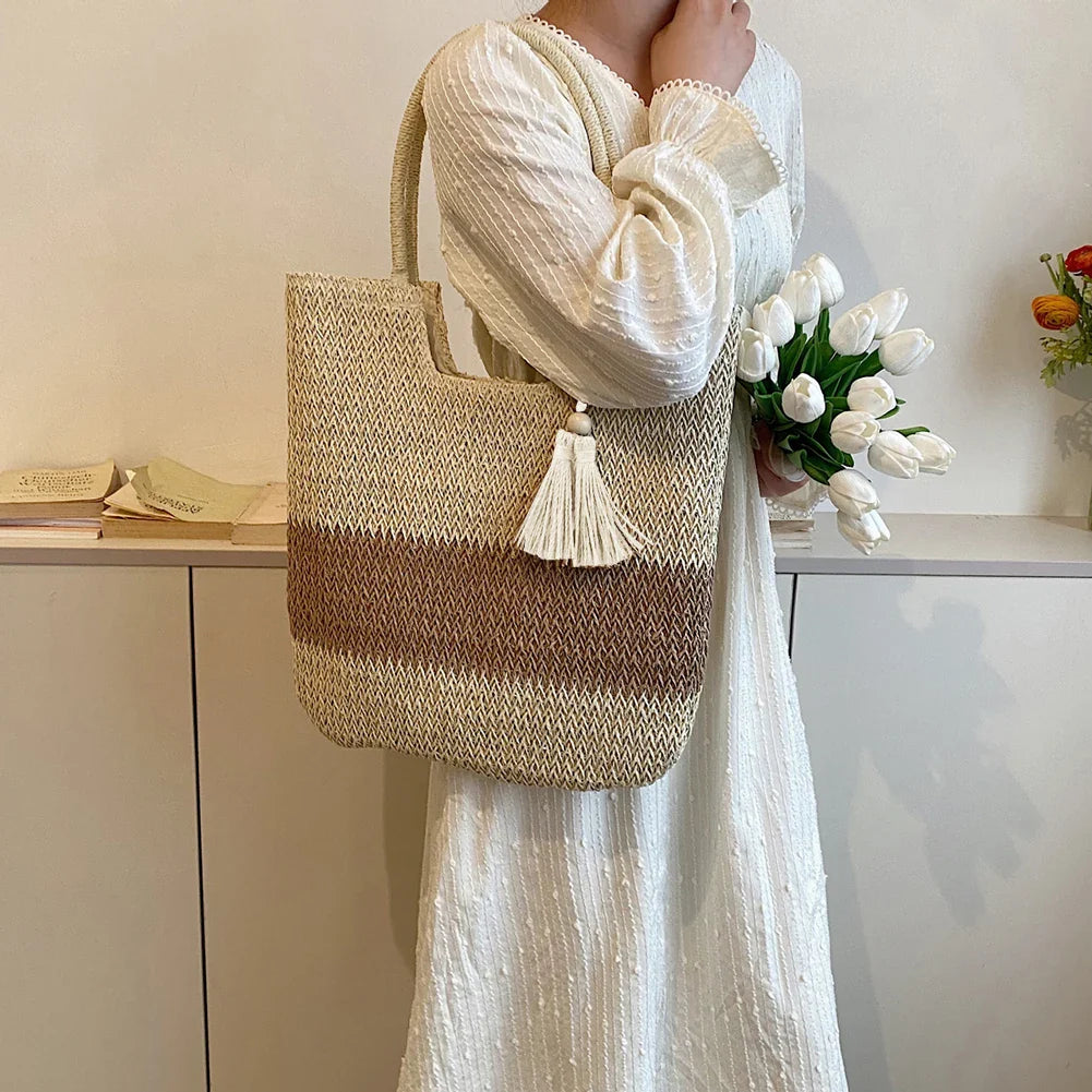 REMA - Sac à Main de Plage en Paille