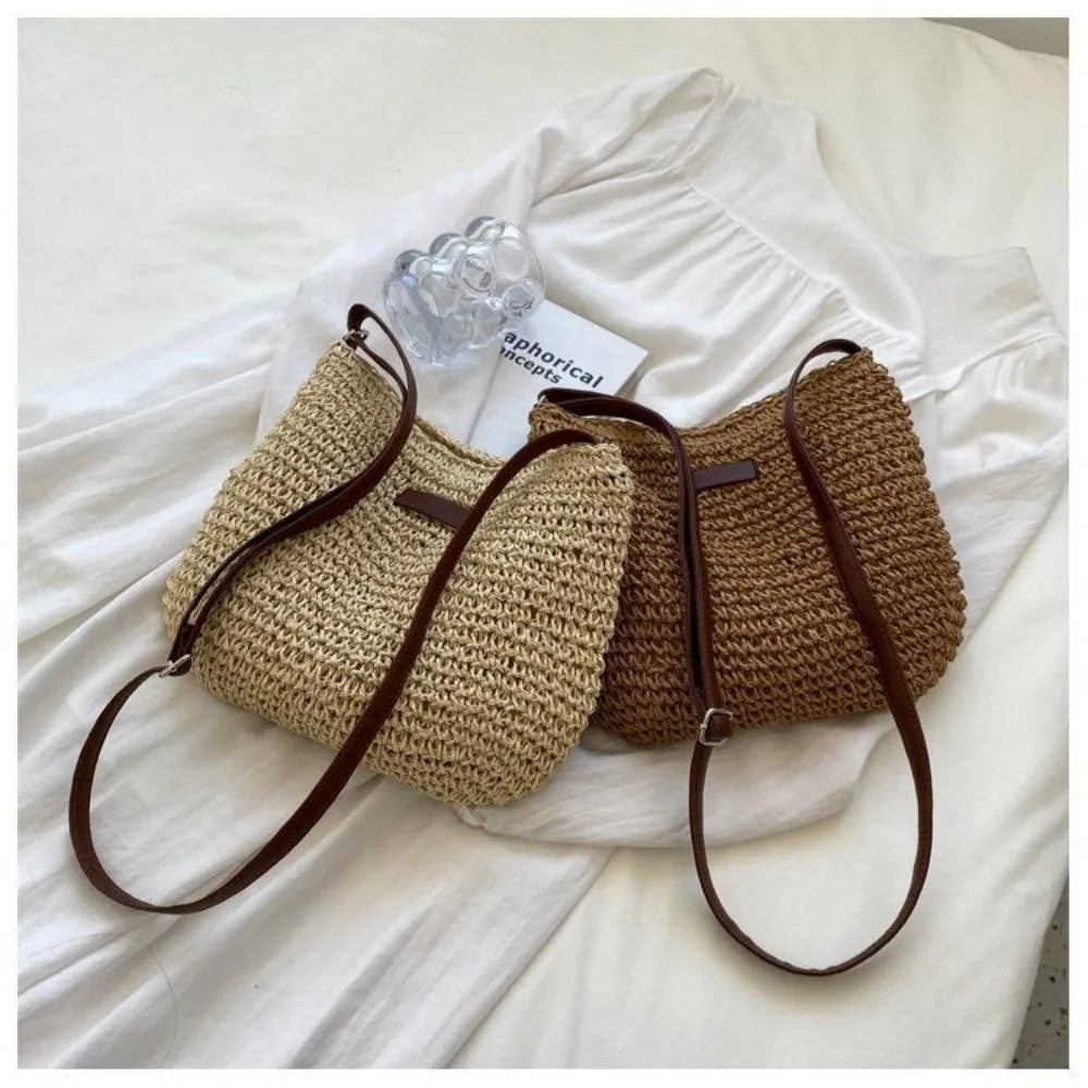 ESTHER - Sac à Main Tissé à Bandoulière