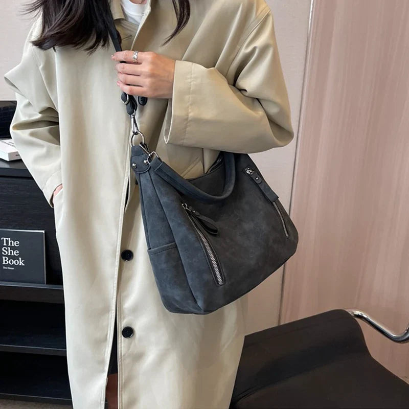 JESSICA - Grand Sac à Main en Suède