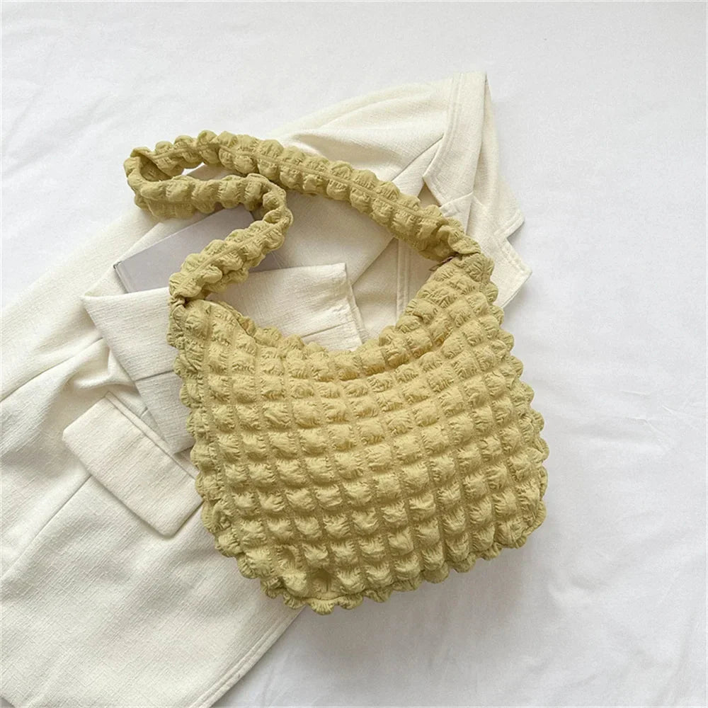 POUF - Sac à Main en Plaid à Bandoulière