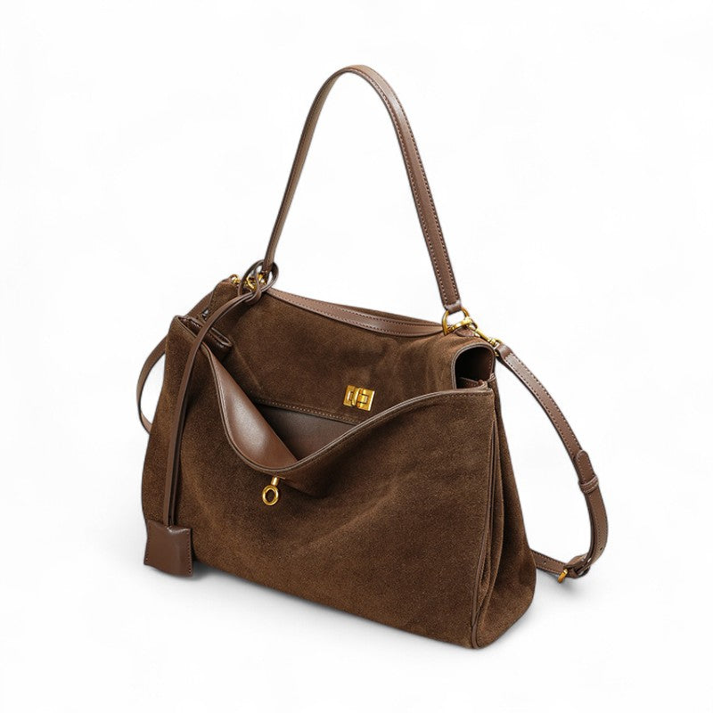 KELLY - Grand Sac à Main Chic en Daim