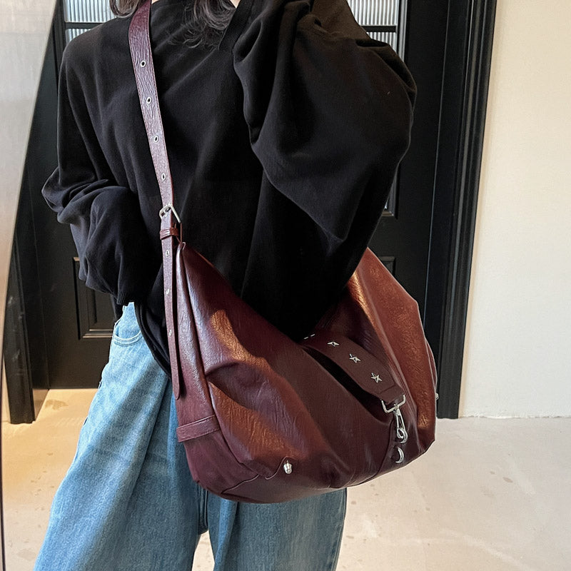 VANDEN - Sac à Main Besace de Cours en Cuir